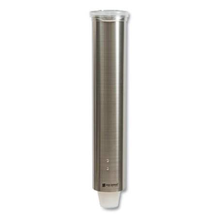 San Jamar Small Pull-Type Water Cup Dispenser, For 5 oz Cups, Stainless Steel (C4150SS)