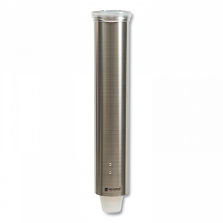 Small Pull-Type Water Cup Dispenser, For 5 oz Cups, Stainless Steel (C4150SS)