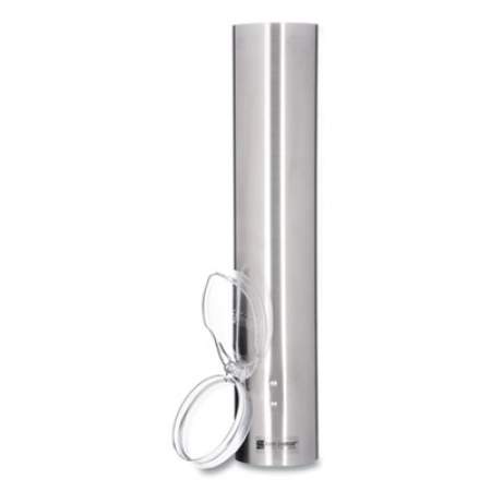 San Jamar Small Pull-Type Water Cup Dispenser, For 5 oz Cups, Stainless Steel (C4150SS)