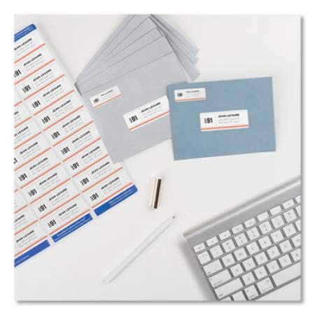 Avery Easy Peel White Address Labels w/ Sure Feed Technology, Inkjet Printers, 1 x 2.63, White, 30/Sheet, 100 Sheets/Box (8460)