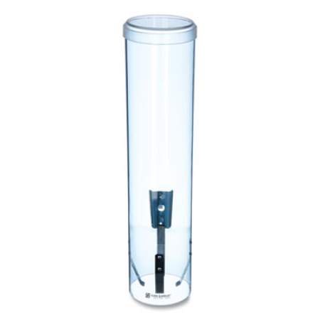 San Jamar Large Pull-Type Water Cup Dispenser, For 12 oz Cups, Translucent Blue (C3260TBL)