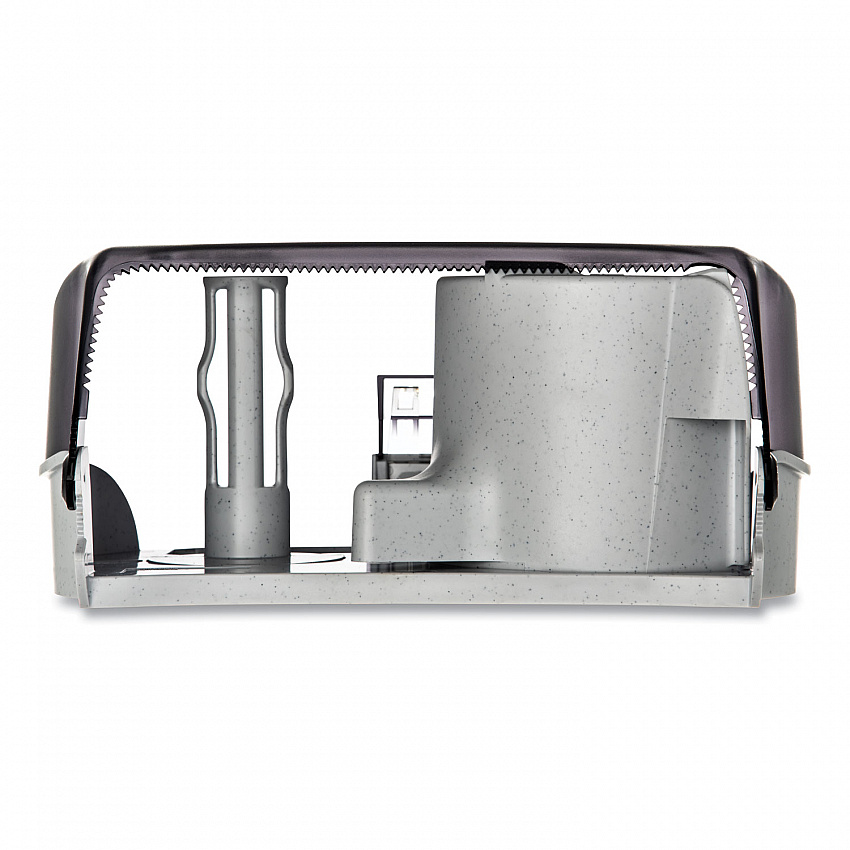 Versatwin Standard Bath Tissue Dispenser, Classic, 8 x 5.75 x 12.75, Transparent Black Pearl (R3600TBK)