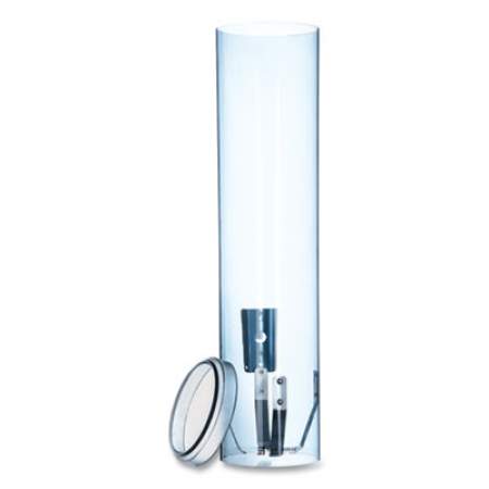 San Jamar Large Pull-Type Water Cup Dispenser, For 12 oz Cups, Translucent Blue (C3260TBL)