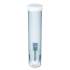 San Jamar Adjustable Frosted Water Cup Dispenser, For 4 oz to 10 oz Cups, Blue (C3165FBL)