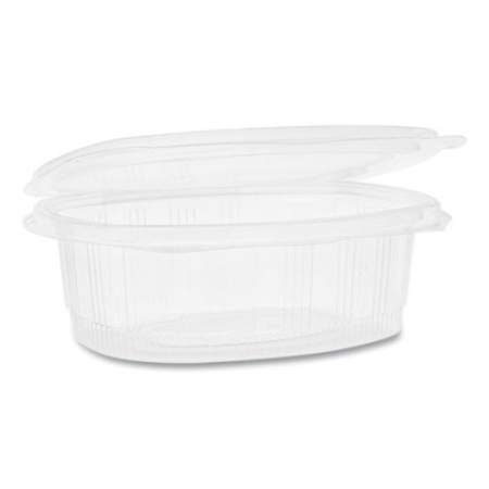 Pactiv Evergreen EarthChoice PET Hinged Lid Deli Container, 24 oz, 7.38 x 5.88 x 2.38, Clear, 280/Carton (YCA910240000)