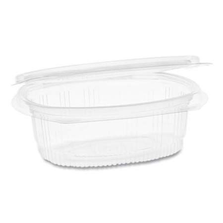 Pactiv Evergreen EarthChoice PET Hinged Lid Deli Container, 8 oz, 4.92 x 5.87 x 1.32, Clear, 200/Carton (0CA910080000)