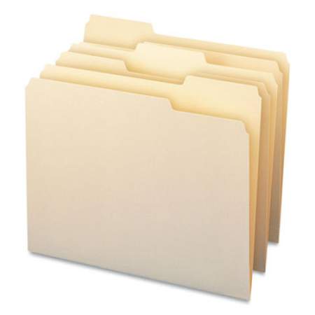 Smead CutLess File Folders, 1/3-Cut Tabs, Letter Size, Manila, 100/Box (10341)