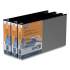 Stride QuickFit Landscape Spreadsheet Round Ring View Binder, 3 Rings, 1" Capacity, 14 x 8.5, Black (950956)