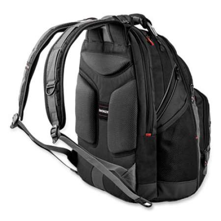 Wenger Synergy Laptop Backpack, 15.6", 11.8" x 14.2" x 18.9", Black/Gray (604351)