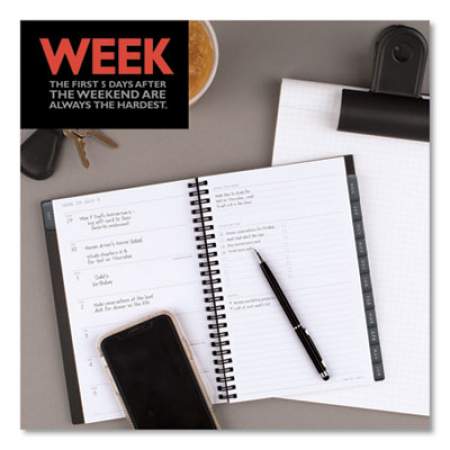 AT-A-GLANCE Elevation Academic Weekly/Monthly Planner, 8.5 x 5.5, Black Cover, 12-Month (July to June): 2021 to 2022 (75101P05)
