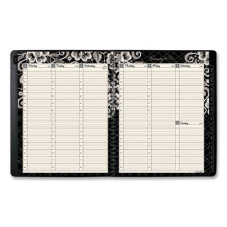 AT-A-GLANCE Lacey Weekly Block Format Professional Appointment Book, Lacey Artwork, 11 x 8.5, Black/White, 13-Month (Jan-Jan): 2022-2023 (541905)