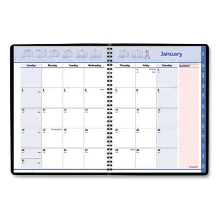 AT-A-GLANCE QuickNotes Special Edition Monthly Planner, 11 x 8.25, Black/Pink Cover, 12-Month (Jan to Dec): 2022 (76PN0605)