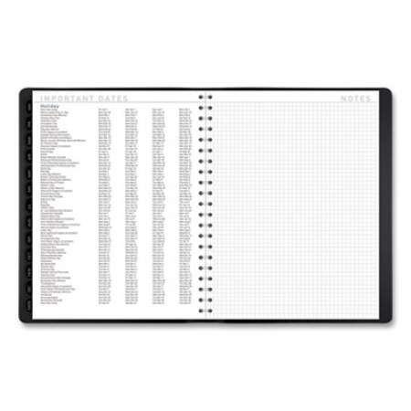 AT-A-GLANCE Contemporary Weekly/Monthly Planner, Vertical-Column Format, 11 x 8.25, Black Cover, 12-Month (Jan to Dec): 2022 (70950X05)