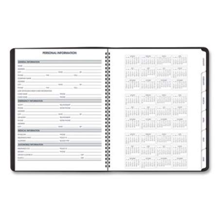 AT-A-GLANCE Triple View Weekly Vertical-Column Format Appointment Book, 11 x 8.25, Black Cover, 12-Month (Jan to Dec): 2022 (70950V05)