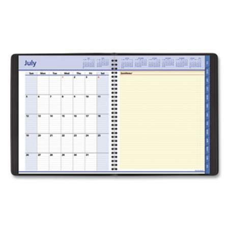 AT-A-GLANCE QuickNotes Weekly/Monthly Planner, 10 x 8, Black Cover, 13-Month (July to July): 2021 to 2022 (761105)