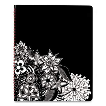 Cambridge Floradoodle Weekly/Monthly Professional Planner, Adult Coloring Artwork, 11 x 8.5, B/W Cover, 13-Month (Jan-Jan): 2022-2023 (589905)