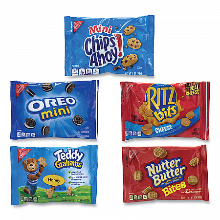 Cookie and Cracker Classic Mix, Assorted Flavors, 1 oz Pack, 40 Packs/Box (22000086)