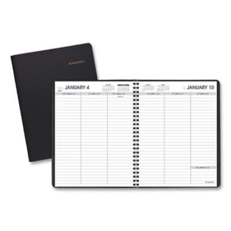 AT-A-GLANCE Weekly Planner Ruled for Open Scheduling, 8.75 x 6.75, Black Cover, 12-Month (Jan to Dec): 2022 (7085505)