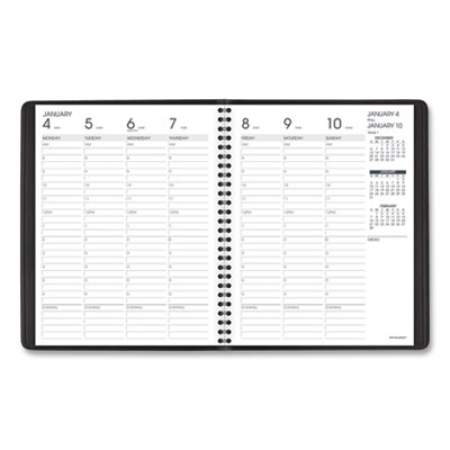 AT-A-GLANCE Weekly Vertical-Column Appointment Book Ruled for Hourly Appointments, 8.75 x 7, Black Cover, 13-Month (Jan-Jan): 2022-2023 (7086505)