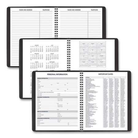 AT-A-GLANCE Weekly Vertical-Column Appointment Book Ruled for Hourly Appointments, 8.75 x 7, Black Cover, 13-Month (Jan-Jan): 2022-2023 (7086505)