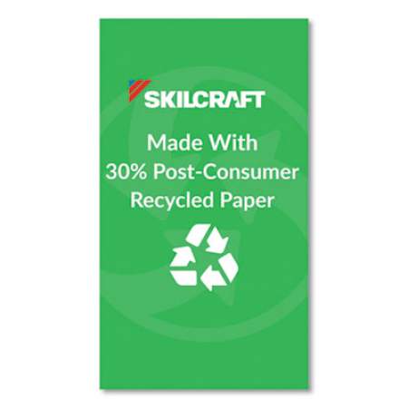 AbilityOne 7530013526616 SKILCRAFT Fan-Fold Self-Stick Note Pad, 3 x 3, Yellow, 100 Sheets, Dozen
