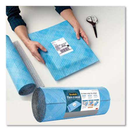 Scotch Flex and Seal Shipping Roll, 15" x 50 ft, Blue/Gray (FS1550)
