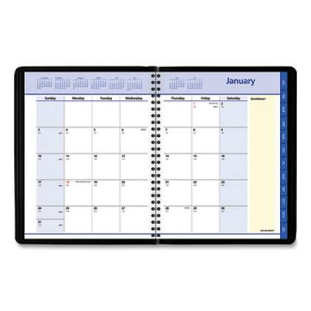 AT-A-GLANCE QuickNotes Monthly Planner, 8.75 x 7, Black Cover, 12-Month (Jan to Dec): 2022 (760805)