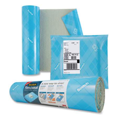 Scotch Flex and Seal Shipping Roll, 15" x 20 ft, Blue/Gray (FS1520)