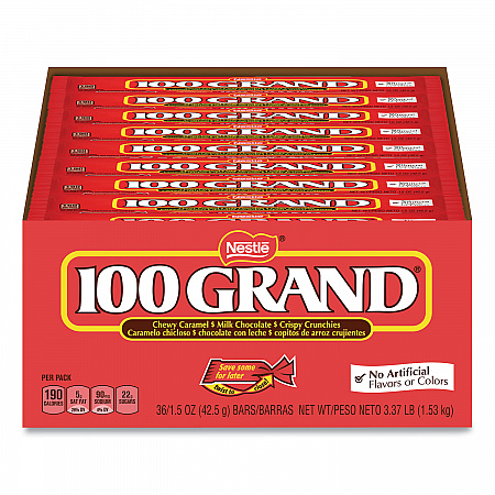 Chocolate Candy Bars, Full Size, 1.5 oz, 36/Carton (20900160)