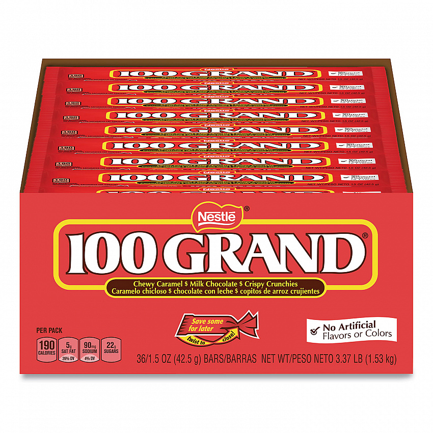 Chocolate Candy Bars, Full Size, 1.5 oz, 36/Carton (20900160)