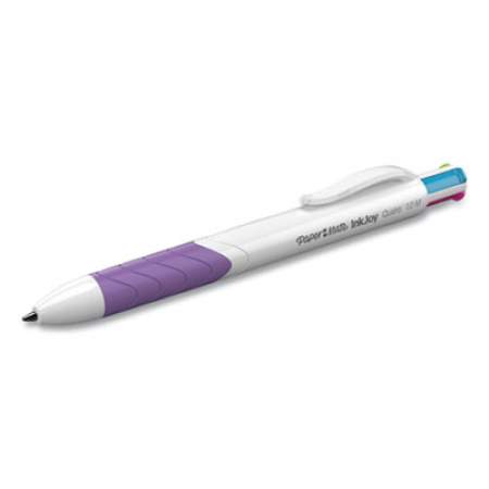 Paper Mate InkJoy Quatro Multi-Function Ballpoint Pen, Retractable, Medium 1mm, Assorted Business/Fashion Ink Colors, White Barrel, 3/PK (1832419PK)