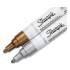 Sharpie Permanent Paint Marker, Medium Bullet Tip, Assorted Metallic Colors, 2/Pack (896657)