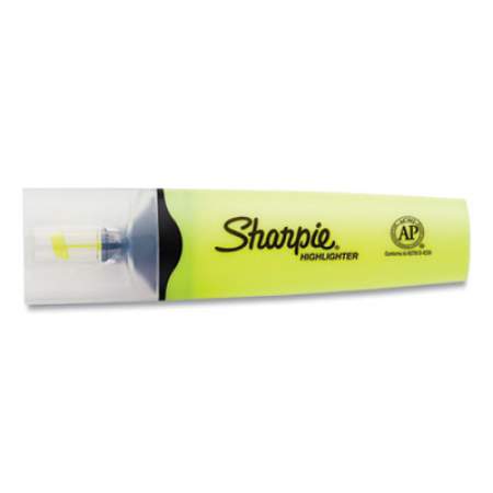 Sharpie Clearview Tank-Style Highlighter, Yellow Ink, Chisel Tip, Yellow/Black/Clear Barrel, 3/Pack (1904613)