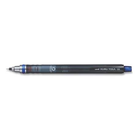 uni-ball KuruToga Mechanical Pencil, 0.5 mm, HB (#2), Black Lead, Black Barrel (805694)