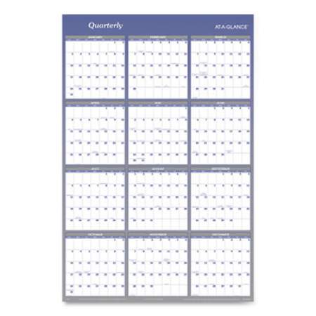 AT-A-GLANCE Vertical/Horizontal Erasable Quarterly/Monthly Wall Planner, 32 x 48, 12-Month(July-June): 2021-2022, 12-Month(Jan-Dec): 2022 (A1152)