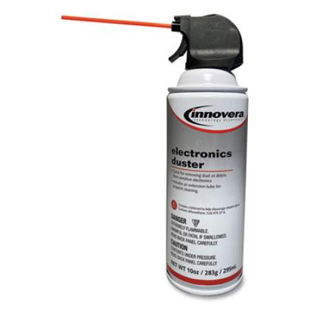 Innovera Compressed Air Duster Cleaner, 10 oz Can, 6/Pack (10016)