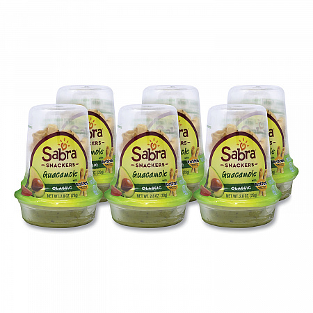 Grab and Go Guacamole with Tostitos Tortilla Chips, 2.8 oz Cup, 6 Cups/Pack (90200453)