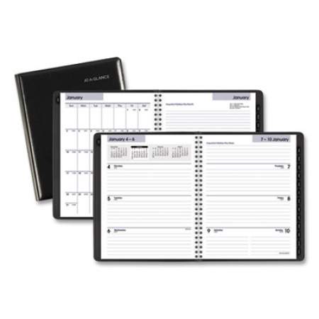 AT-A-GLANCE DayMinder Executive Weekly/Monthly Planner, 8.75 x 7, Black Cover, 12-Month (Jan to Dec): 2022 (G54500)