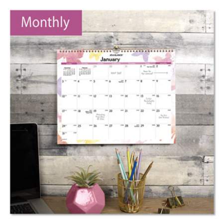 AT-A-GLANCE Watercolors Recycled Monthly Wall Calendar, Watercolors Artwork, 15 x 12, White/Multicolor Sheets, 12-Month (Jan-Dec): 2022 (PM91707)