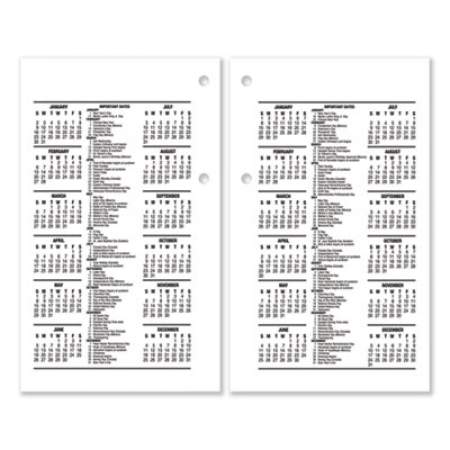 AT-A-GLANCE Desk Calendar Refill, 3.5 x 6, White Sheets, 2022 (E71750)