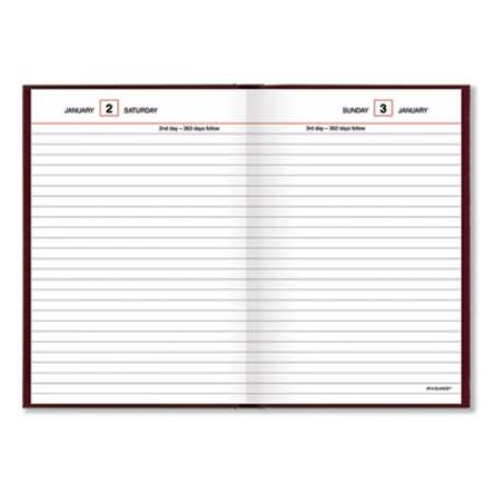 AT-A-GLANCE Standard Diary Daily Reminder Book, 2022 Edition, Medium/College Rule, Red Cover, 7.5 x 5.13, 201 Sheets (SD38713)
