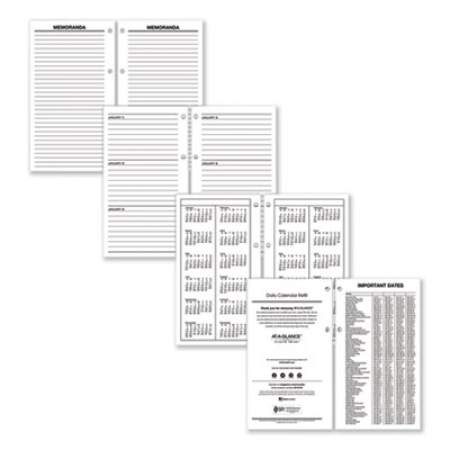 AT-A-GLANCE Large Desk Calendar Refill, 4.5 x 8, White Sheets, 2022 (E21050)