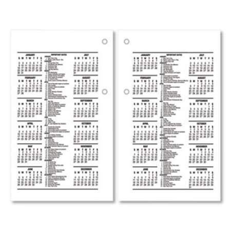 AT-A-GLANCE Desk Calendar Refill, 3.5 x 6, White Sheets, 2022 (E717R50)