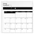 AT-A-GLANCE Compact Desk Pad, 18 x 11, White Sheets, Black Binding, Clear Corners, 12-Month (Jan to Dec): 2022 (SK1400)