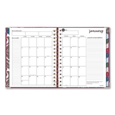AT-A-GLANCE Harmony Daily Hardcover Planner, 8.75 x 7, Berry Cover, 12-Month (Jan to Dec): 2022 (609980659)