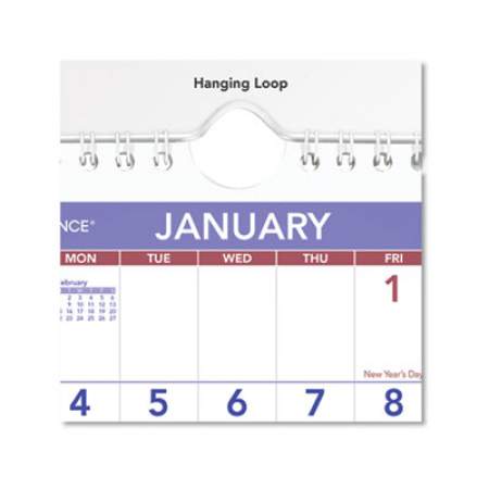 AT-A-GLANCE Mini Monthly Wall Calendar with Fold-Out Easel, 7 x 8, White Sheets, 12-Month (Jan to Dec): 2022 (PM528)