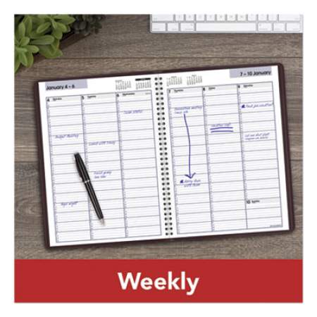AT-A-GLANCE DayMinder Weekly Appointment Book, Vertical-Column Format, 11 x 8, Burgundy Cover, 12-Month (Jan to Dec): 2022 (G52014)