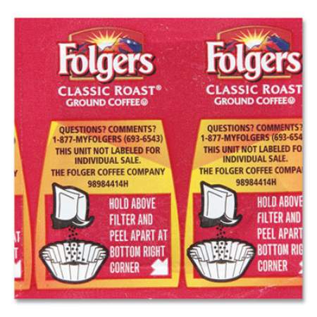 Folgers Country Roast Coffee, Country Roast, 25.1 oz Canister, 6/Carton (20672)