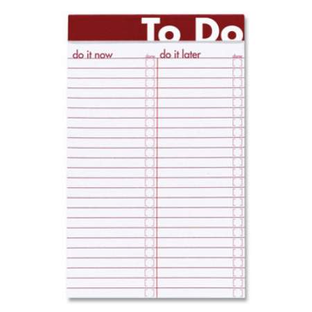 Ampad To Do Notepads, Wide/Legal Rule, Randomly Assorted Header Band Colors, 50 White Sheets (368796)