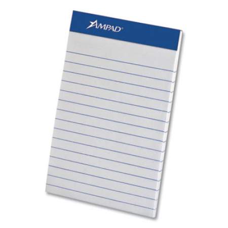 Ampad Ruled Writing Pad, Narrow Rule, 3 x 5, 50 White Sheets, 3/Pack (420578)